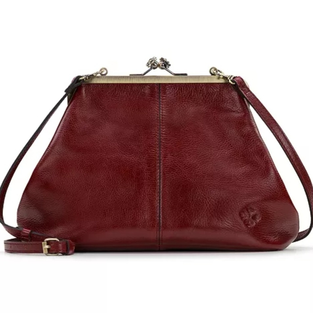Patricia Nash Kisslock Leather Bag.